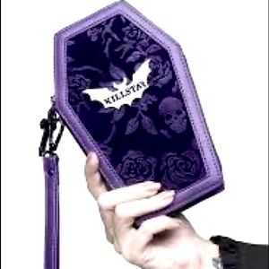 Killstar Vampire’s Kiss Coffin Clutch Wallet in plum